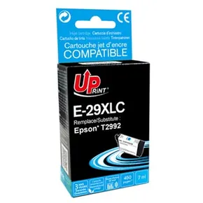 UPrint kompatibel Ink mit C13T29924010, T29XL, cyan, 450S, 7ml, E-29XLC, für Epson Expression Home XP-235,XP-332,XP-335,XP-432,XP-